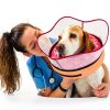 Supet Inflatable Dog Donut Collar 17 DonutPink L Detachable Shield-1