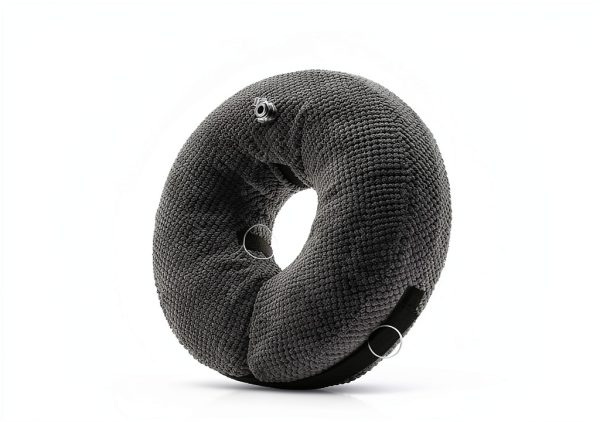 Loflaze Grey Inflatable Dog Donut Collar Soft Recovery Cone Adjustable-5