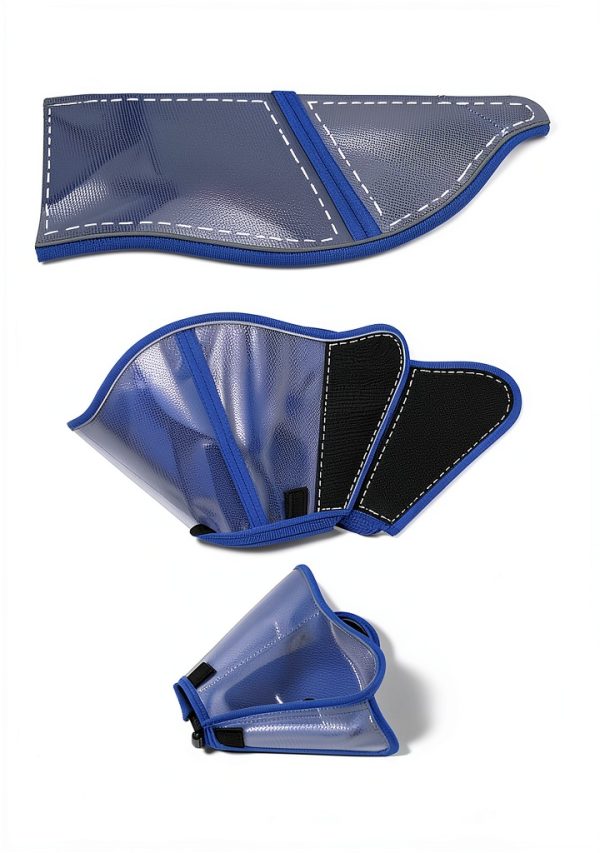 Vithael Dog Recovery Cone L Double‑Layer Soft Mesh Protective Collar-5