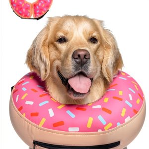 Inflatable Dog Cone Collar Supet Scratch Resistant Dog Recovery Collar-0