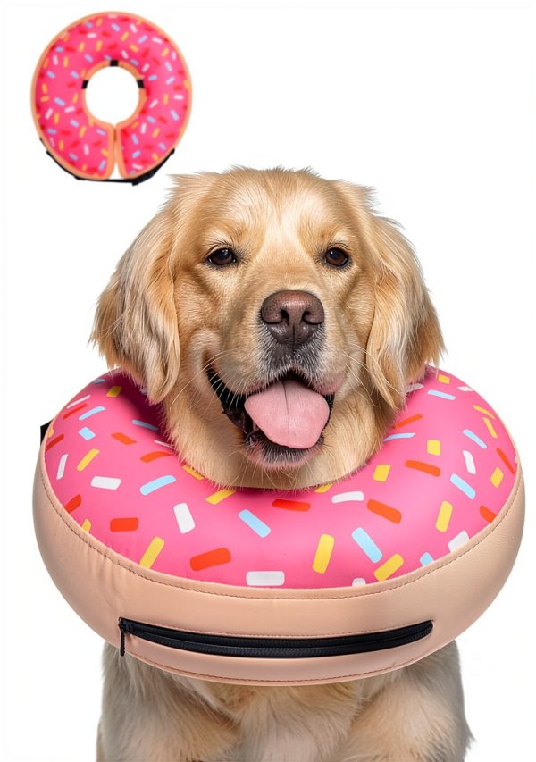Inflatable Dog Cone Collar Supet Scratch Resistant Dog Recovery Collar-0