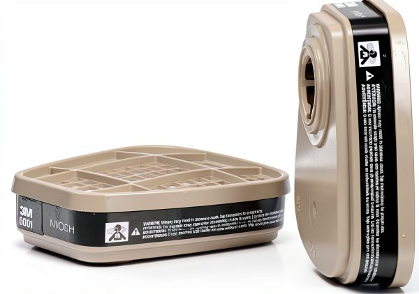 3M 6001 Organic Vapor Cartridge 2PK NIOSH Approved Low Profile Design-0