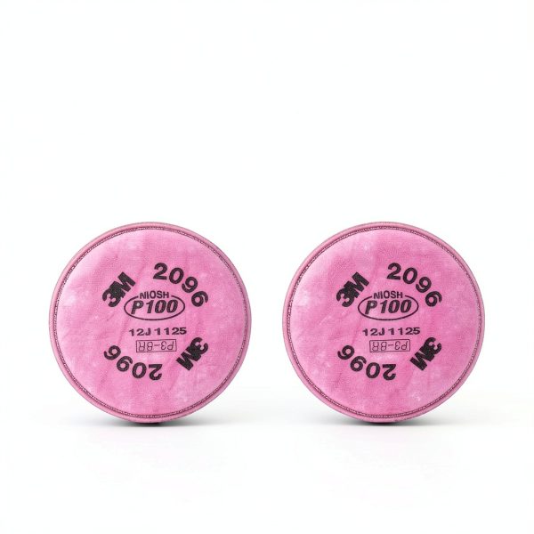 3M P100 Respirator Filter 2096, 1 Pair, Helps Protect Against Oil and Non-Oil Based Particulates, Nuisance Level Acid Gas Relief, Dust, Fumes, and Mists.-5