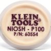 Klein Tools 60554 Respirator Mask Replacement Filter, Low-Profile, for P100 Half-Mask Respirators (Cat. Nos. 60552 and 60553), 2-Pack-0