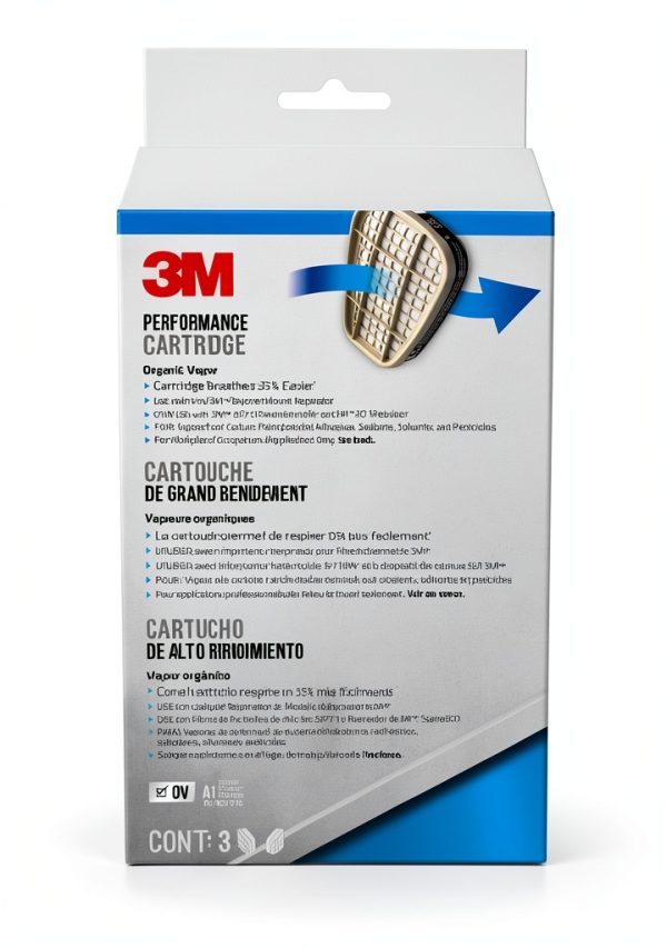 3M Organic Vapor Cartridge 3 Pairs Fits 3M 6000 6500 7500-0