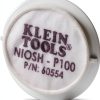 Klein Tools 60554 Respirator Mask Replacement Filter, Low-Profile, for P100 Half-Mask Respirators (Cat. Nos. 60552 and 60553), 2-Pack-6