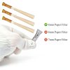 Reusable Glass Tips AOMI Flat Mouthpiece 9mm 35mm 10‑Pack Multi‑Color-1