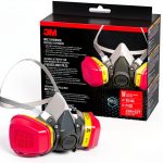 3M P100 / OV / AG Multi-Purpose Reusable Respirator 62023 Medium Size NIOSH-APPROVED P100 / Organic Vapor / Acid Gas Rated Filters Adjustable Head Straps Comfortable & Lightweight (62023H1-DC)-0